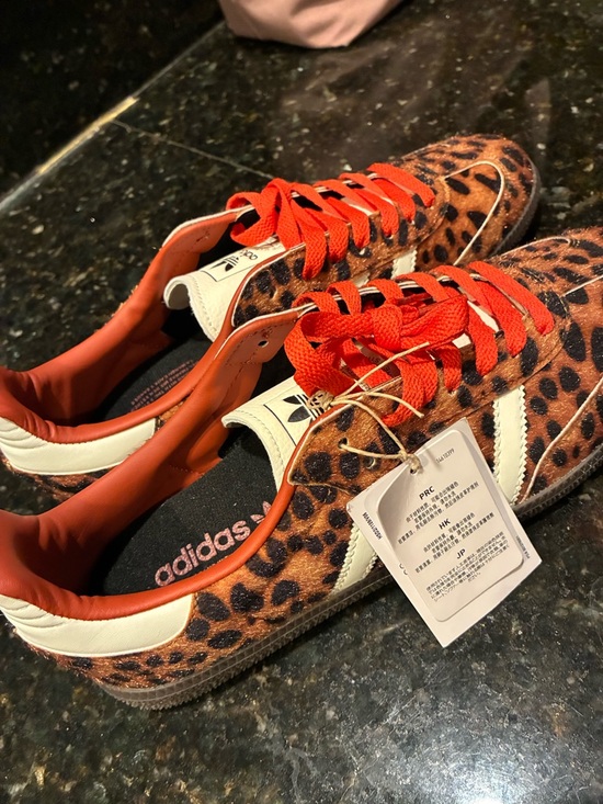adidas Shoes - NWT Adidas Samba OG Leopard print pony hair sneakers